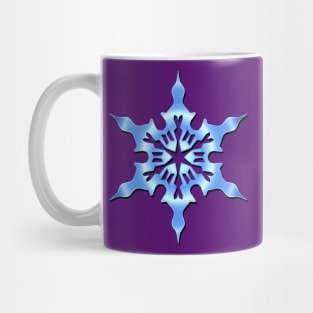 Blue Snowflake Mug